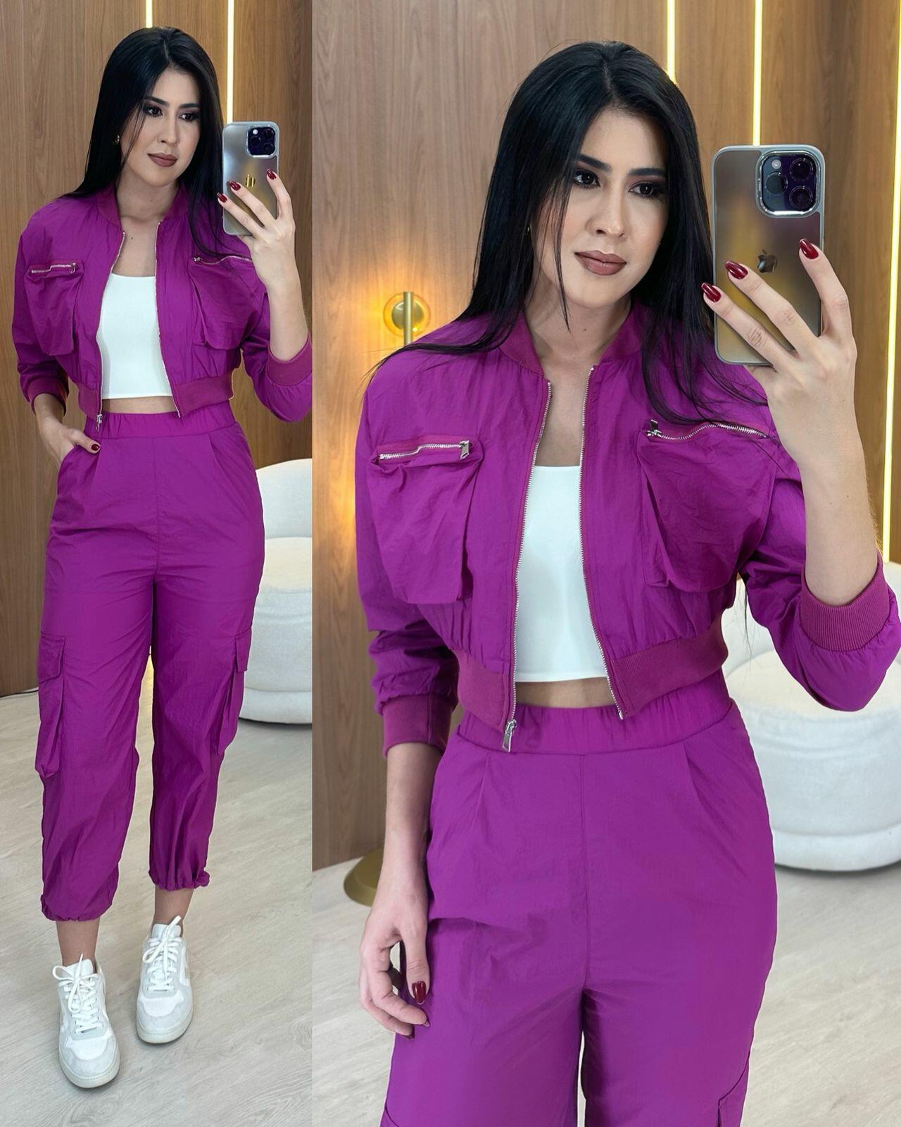 CONJUNTO JAQUETA - Fuscia
