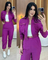 CONJUNTO JAQUETA - Fuscia